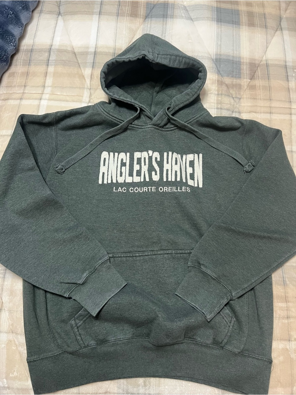 Unisex Green Pullover Hoodie